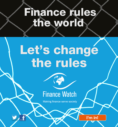 Finance rules the world. Let's change the rules.